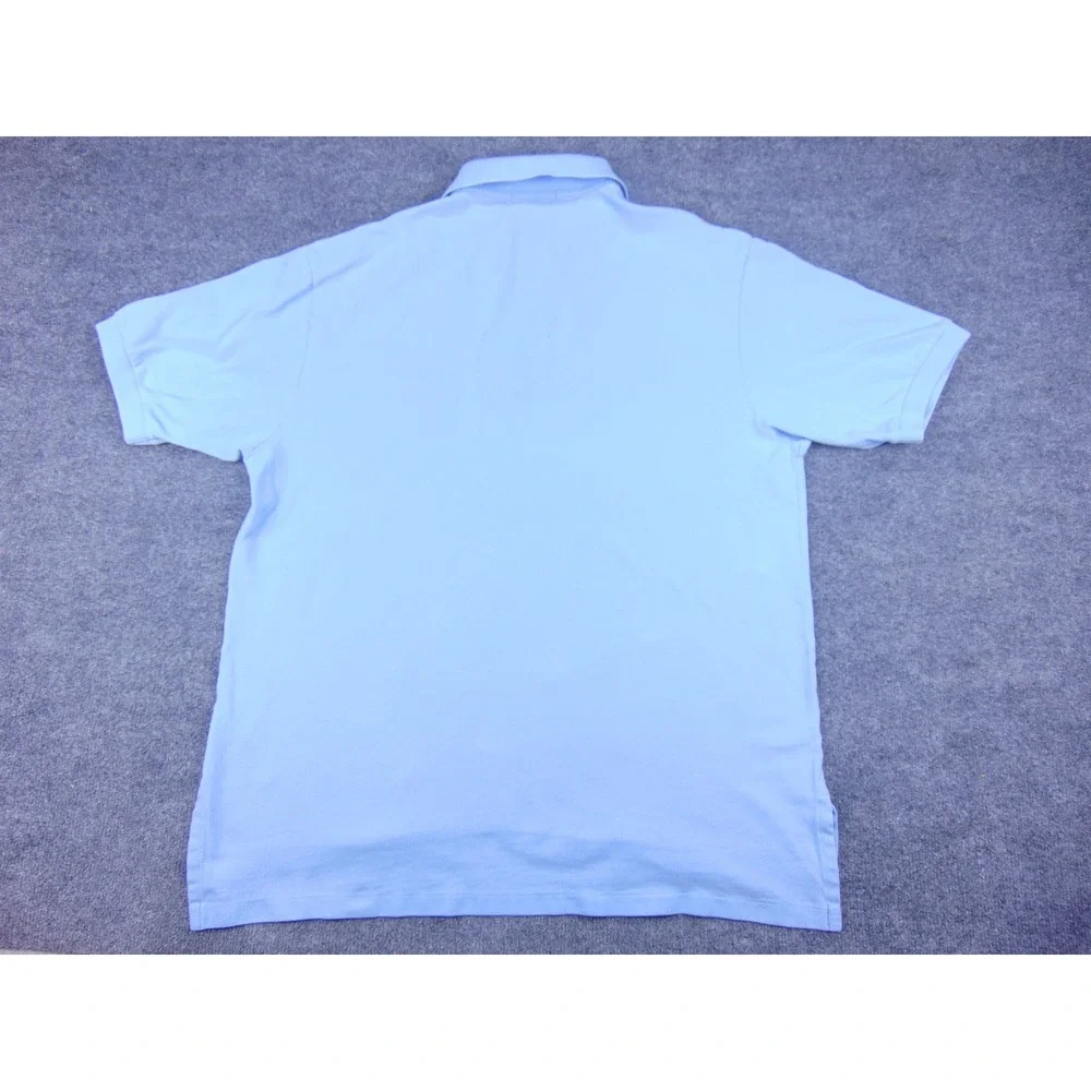 Polo Ralph Lauren Polo Shirt Mens XLB Big Light Blue‎ Solid Golf Graphic Cotton